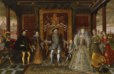 An Allegory of the Tudor Succession - The Family of Henry VIII